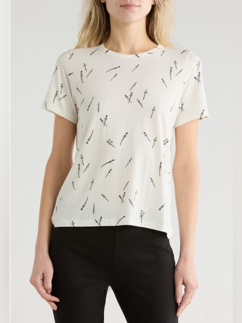 Rag and Bone tee All Over Dagger print NWT